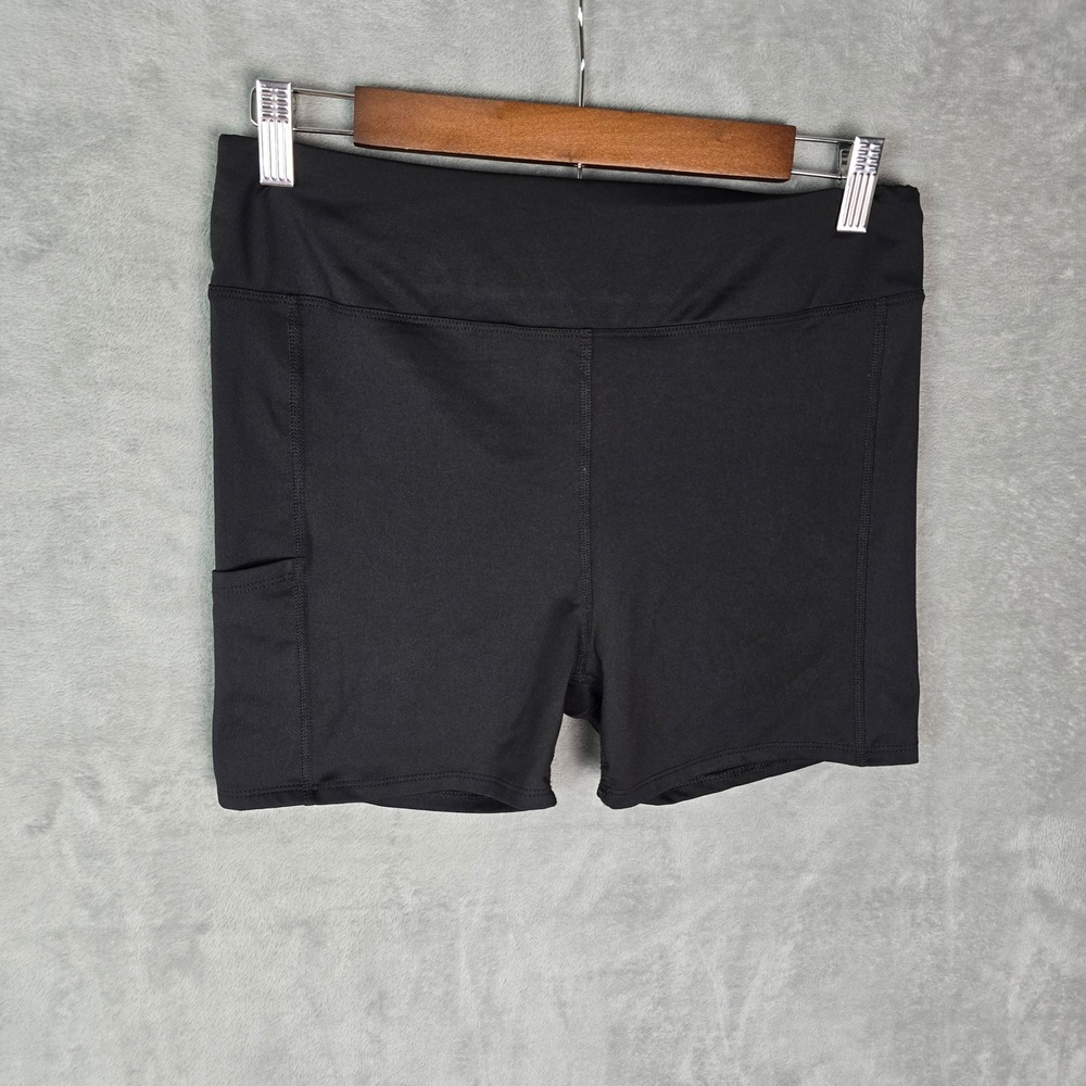 Tommy Bahama Golf Womens Black Compression Athletic Shorts Side Pocket Size L